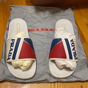 Prada slides , size 9 men’s